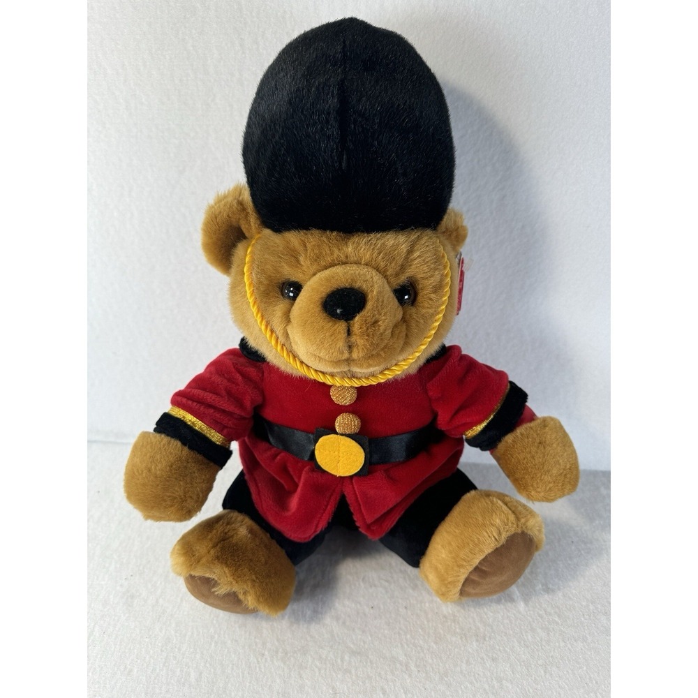 VTG NWT Keel Toys Christmas Guardsmen Nutcracker Teddy Bear Plush United Kingdom